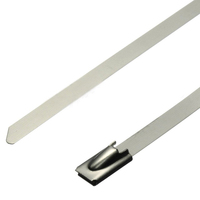Großhandel Kabelbinder 4x100mm Selbstverriegelnd Metall-Reißverschluss Edelstahl-Kabelbinder
