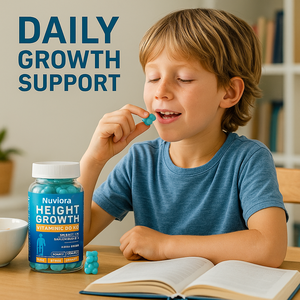 Gomitas para el Crecimiento en Altura para Adultos con Vitamina C, D3, K2, Zinc y Colágeno Masticables para el Desarrollo de la Fuerza Ósea - Product Image 6