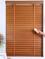 Vente directe usine – Stores vénitiens électriques en faux bois, personnalisés, livraison porte-à-porte aux États-Unis, contrôle par télécommande ou application Tuya – Persianas