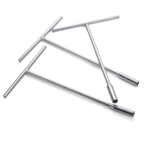 <span class=keywords><strong>Clé</strong></span> à douille satinée de type T au chrome vanadium <span class=keywords><strong>6</strong></span>-<span class=keywords><strong>19mm</strong></span> <span class=keywords><strong>Clé</strong></span> hexagonale à barre en T - Product Image 4