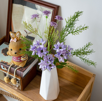 Bunga Lily Buatan Tangan Gaya Eropa, Hiasan Dinding Rumah, Bunga Vcare,  Mountain Has Silk Xi Handwritten Cross-Border