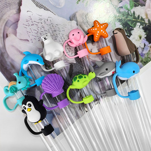 ใหม่นุ่ม 10 มม.รูปสัตว์ฟางฝาปิดฟางฝาครอบฟางซิลิโคน Topper สําหรับ Stanley 30 และ 40 ออนซ์ Tumbler - Product Image 6