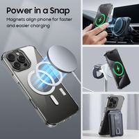 2024 nouveauté chaude de haute qualité Transparent TPU + PC puissant étui de téléphone portable magnétique pour Iphone 15/16 Pro Max