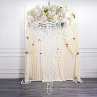 Décoration de mariage, rideau de perles suspendu, luxe, long, pour événements, banquets, décoration de plafond de mariage