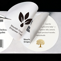 Étiquette multicouche personnalisée, autocollant double couche, impression de livrets, étiquette pliante pour bouteilles, marque haut de gamme PT