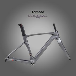 Cuadro de <span class=keywords><strong>Bicicleta</strong></span> de Carretera TWITTER Cyclone de Fibra de Carbono con Freno de Disco y Cableado Interno, Horquilla Delantera de Fibra de Carbono - Product Image 3