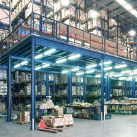 Plateforme en acier modulaire multi-niveaux sur mesure pour entrepôt, zones de picking, structure robuste pour plancher de mezzanine