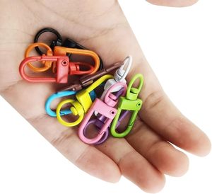 NSBELL PCS Mousquetons pivotants robustes en métal pour cordons, fermoirs mousquetons pour sacs à dos, breloques, tirettes de fermeture éclair, projets de perles, colorés - Product Image 3