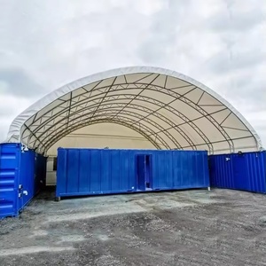 Abri pour conteneurs industriel à double structure en acier robuste de 65' x <span class=keywords><strong>40</strong></span>' pour l'extérieur - Product Image 2