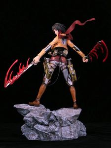 Anime Attack on Titan Capitán Levi Mikasa Ackerman Modelo DE ACCIÓN Figura de PVC para colección de fanáticos - Product Image 4