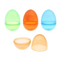 Vente en gros Partyunions XCES-004 Œufs de Pâques géants transparents 9*6.6cm vides et remplissables en plastique pour bonbons, chocolats, jouets, lapin de Pâques