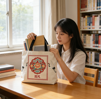 Sac fourre-tout en toile pour femme, personnalisable, écologique, motif lettres, deux poignées, idéal pour le shopping et les voyages – Nouveauté 2026, produit phare et tendance
