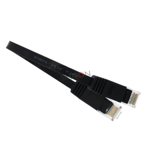 <span class=keywords><strong>Cable</strong></span> de Red Ethernet Cat6 Negro de 10 pies, <span class=keywords><strong>Cable</strong></span> de <span class=keywords><strong>Internet</strong></span> y Computadora con Conectores RJ45, <span class=keywords><strong>Cable</strong></span> Ethernet Plano Cat 6 para LAN - Product Image 1