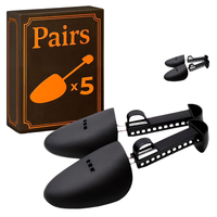 5 paires en plastique longueur réglable embauchoirs pour hommes pratique porte-botte organisateurs pour chaussures baskets chaussure arbre civière
