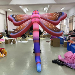 Festival de música al aire libre marioneta para caminar publicidad Animal <span class=keywords><strong>gigante</strong></span> inflable libélula modelo con luz - Product Image 1