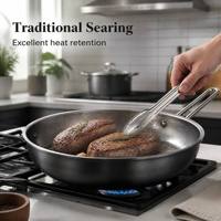 Nuevo Juego de Utensilios de Cocina de Acero Inoxidable Estilo Coreano de 3 Piezas, Práctico Juego de Ollas de Regalo, Olla para Sopa con Doble Asa y Olla para Leche con Asa Individual