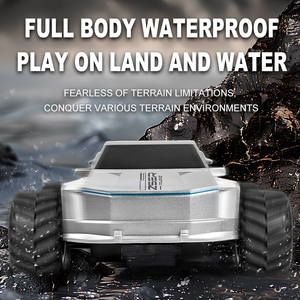 Véhicule tout-terrain amphibie RC 4x4 polyvalent, télécommande 2,4 GHz 50 m pour terrain boueux, plage, étang, divertissement familial - Product Image 6