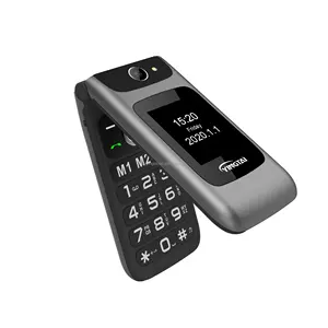 공장 도매 4G 큰 버튼 플립 수석 휴대 전화 SOS, 유형 C 충전 포트