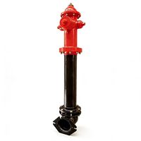 Hydrant d'incendie à baril sec en fonte 4 pouces pour usage extérieur – Accessoire essentiel pour la lutte contre l'incendie, raccord pour tuyau d'incendie, installation facile