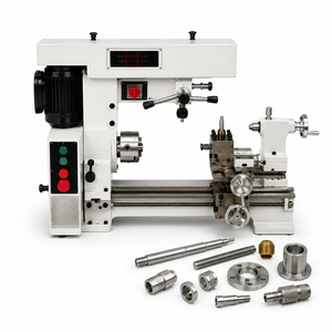Torno Manual de Precisión de Velocidad Variable Convencional con DRO para Escuelas Técnicas y Talleres de Reparación - Product Image 1