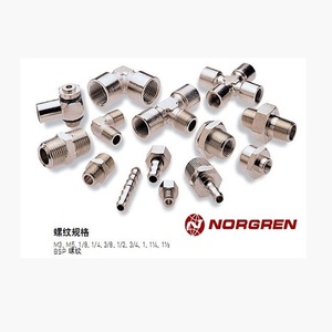 Pour raccords pneumatiques, connecteurs en nickel brillant de 6 mm avec sortie NPNPNP pour systèmes pneumatiques - Product Image 2