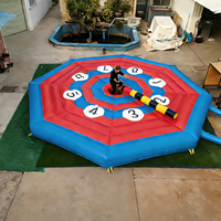 EASYFUN Factory Hot Sale Inflatable Wipeout Bike Meltdown Challenge Rotating Sweeper Obstacle Wipeout Sports Game