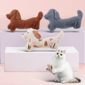 Simpatico cane bassotto a forma di gatto giocattolo con gatto menta suono interattivo e movimento giocattolo di carta per animali - Product Image 3