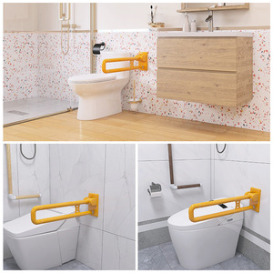 Barre de maintien pliante en forme de U, capacité de charge de 150 kg, surface antidérapante pour équipement de sécurité dans la salle de bain - Product Image 3