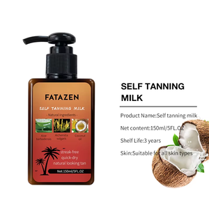Etiqueta privada OEM Body Streak-free Bronceado Loción Mitt Kits Vegano Aspecto natural Impermeable Bronceado Piel negra Loción autobronceadora - Product Image 5