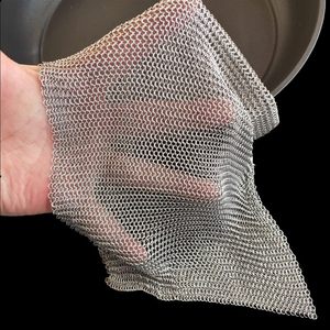 Éponge à récurer multi-usages en acier inoxydable 316 pour poêle en fonte, grille de barbecue, grille de four – Nettoyage sans rouille - Product Image 6