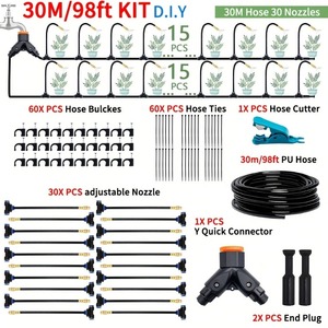 <span class=keywords><strong>Kit</strong></span> de système <span class=keywords><strong>d</strong></span>'<span class=keywords><strong>arrosage</strong></span> automatique 1/4 ''5-30CM <span class=keywords><strong>pour</strong></span> bonsaï Pot plante fleur légume serre - Product Image 3