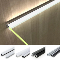 Profilé en aluminium LED pour verre, compatible 5mm 8mm 10mm 12mm, pour étagère vitrée de meuble, clip de fixation, éclairage de fond, vitrine, bande lumineuse
