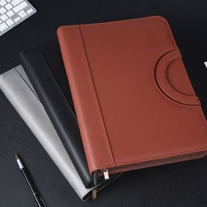 Maletín de Negocios de Cuero A4 al por Mayor con Cierre, Soporte Multifuncional para Teléfono Móvil y Cuaderno para Gerentes - Product Image 2