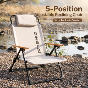 High Back Portable Folding <b>Reclining</b> <b>Camping</b> <b>Chair</b> for Outdoor Beach Fishing Picnic and Leisure - Product Image 6