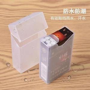 Étui à cigarettes en plastique transparent, 20 cigarettes, résistant à l'humidité, forme rectangulaire, pour paquets souples et durs - Product Image 1