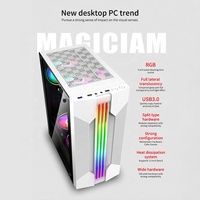 Nouveaux arrivages coque d'ordinateur m-atx carte mère Usb3.0 boîtier PC de jeu avec ventilateurs de couleur 0.7mm plaque d'acier épaissie