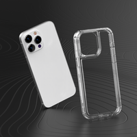 Coque de téléphone transparente en TPU avec coussin d'air renforcé aux coins pour absorption des chocs pour iPhone 16 13 12 Mini 14 15 Pro Max SE