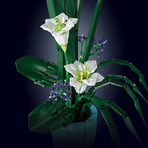 Mould King 10023 1513 Uds serie de flores Fairy Lily <span class=keywords><strong>Bonsai</strong></span> ornamento modelo de bloques de construcción juguete educativo técnico regalo de Festival - Product Image 3