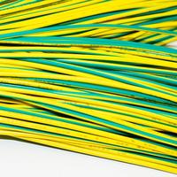 Câble de terre jaune-vert à bas prix, en cuivre, avec connecteur à anneau torique, faisceau de câbles