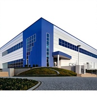 Almacén de Estructura de Acero Galvanizado Prefabricado, Económico y Moderno, para Almacenamiento Industrial