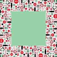 Tapis de Mahjong Vintage Cola 31,5x31,5 cm, Design Rétro Soda Ours Polaire Pingouin, Tapis de Poker en Caoutchouc Imperméable Antidérapant, Cadeau