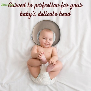 Almohada de bebé con soporte <span class=keywords><strong>para</strong></span> el cuello y la cabeza de espuma viscoelástica bonita personalizada de algodón colorido al por mayor <span class=keywords><strong>para</strong></span> la seguridad del sueño infantil - Product Image 4