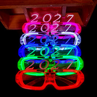 Lunettes LED Lumineuses Nouvel An 2027 – Accessoires de Fête, Jouets d'Ambiance pour Festivals