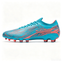 Chaussures de football personnalisées en matériaux variés, fournisseur agréé Jinjiang, chaussures de football à tige basse pour la vitesse