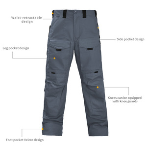 <span class=keywords><strong>Pantalon</strong></span> de <span class=keywords><strong>randonnée</strong></span> sportif en toile, <span class=keywords><strong>grande</strong></span> <span class=keywords><strong>taille</strong></span>, coupe ample, personnalisé, avec <span class=keywords><strong>taille</strong></span> élastique, léger, braguette zippée, devant plissé - Product Image 3