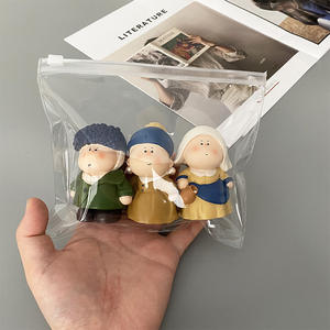 Petits sacs d'emballage pour bijoux pochette à bijoux en pvc Fermeture à glissière givrée sacs de poche pour bijoux Sac en plastique personnalisé avec logo transparent - Product Image 4