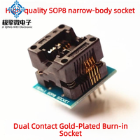 JQW SOP8 Wide + Narrow Test Socket Adapter Kit 2pcs Universal untuk Semua Programmer 25 Series Wide 24/25/93 Narrow Harga asli