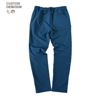 Pantalon formel pour homme de haute qualité, bleu, tissé, en polyester et élasthanne, extensible, coupe-vent, imperméable, séchage rapide, pour l'extérieur