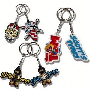 Llavero de Regalo Personalizado para Parejas, Llavero de PVC de Goma Suave en 3D, Llavero de PVC con Logotipo de Dibujos Animados - Product Image 5