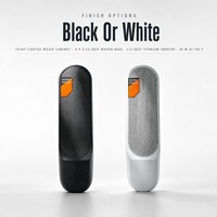 Haut-parleur colonne de conférence finition bois noir et blanc, tweeter en titane 2 voies, couverture uniforme sans zones aveugles, 40W 100V